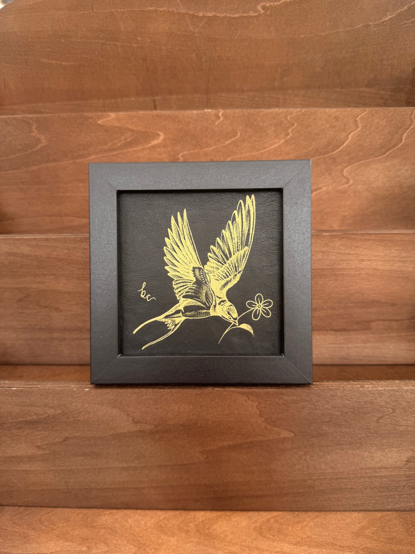 Framed Sparrow Faux Leather