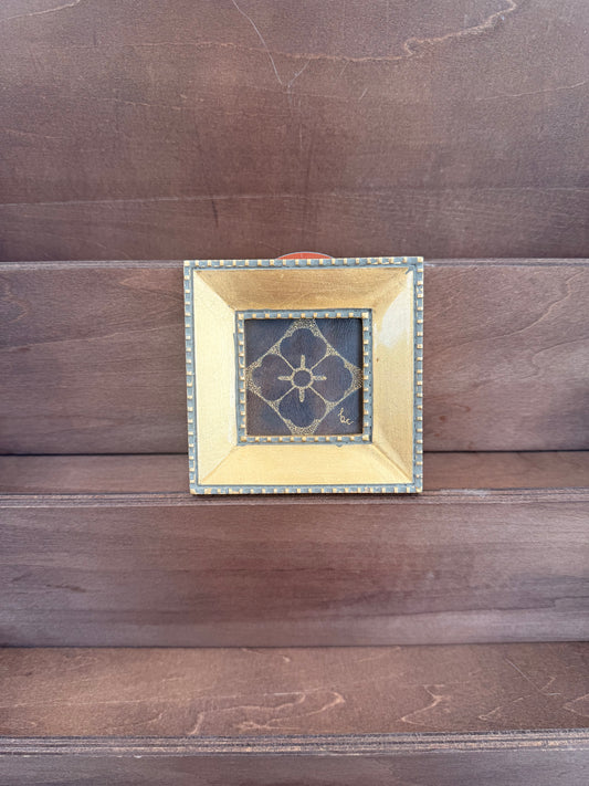 Framed Genuine Leather Ornamental (2/2)