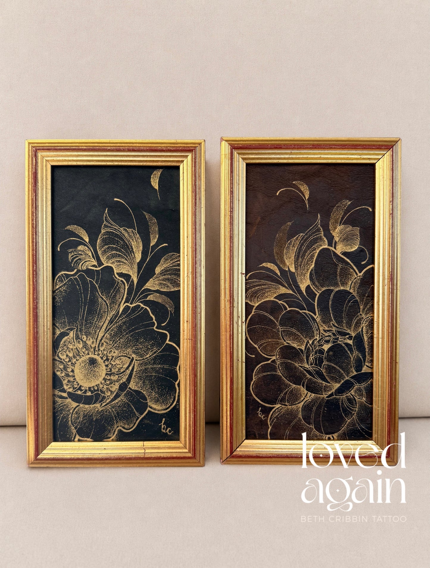 BROWN Framed Florals